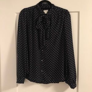 J Crew Tie Front Shirt